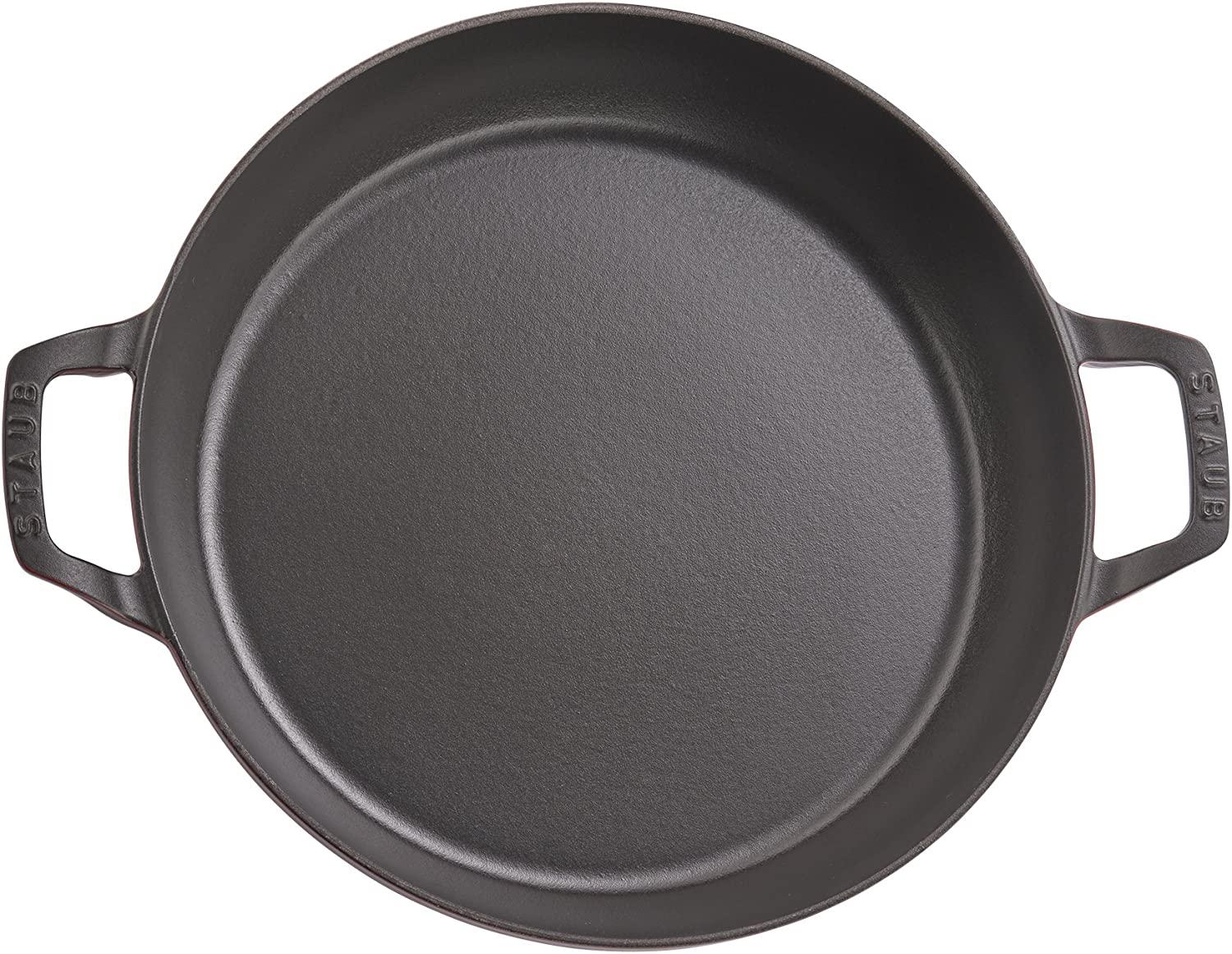 Staub Cast Iron 3.5-qt Braiser with Glass Lid - Grenadine