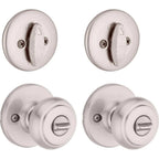 Cove Satin Nickel Single-Cylinder Deadbolt Combo Pack (2-Pack)