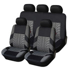 5 Seats Car Seat Covers, Breathable Polyester Split Automotive Front Rear Seat Cushion Covers, Vehicle Seat Protectors Universal For Cars, Trucks, SUV