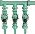 Orbit 91207 3-Valve Preassembled Manifold, Poly Pipe
