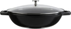 STAUB Cast Iron Perfect Pan, 4.5-quart, Black Matte