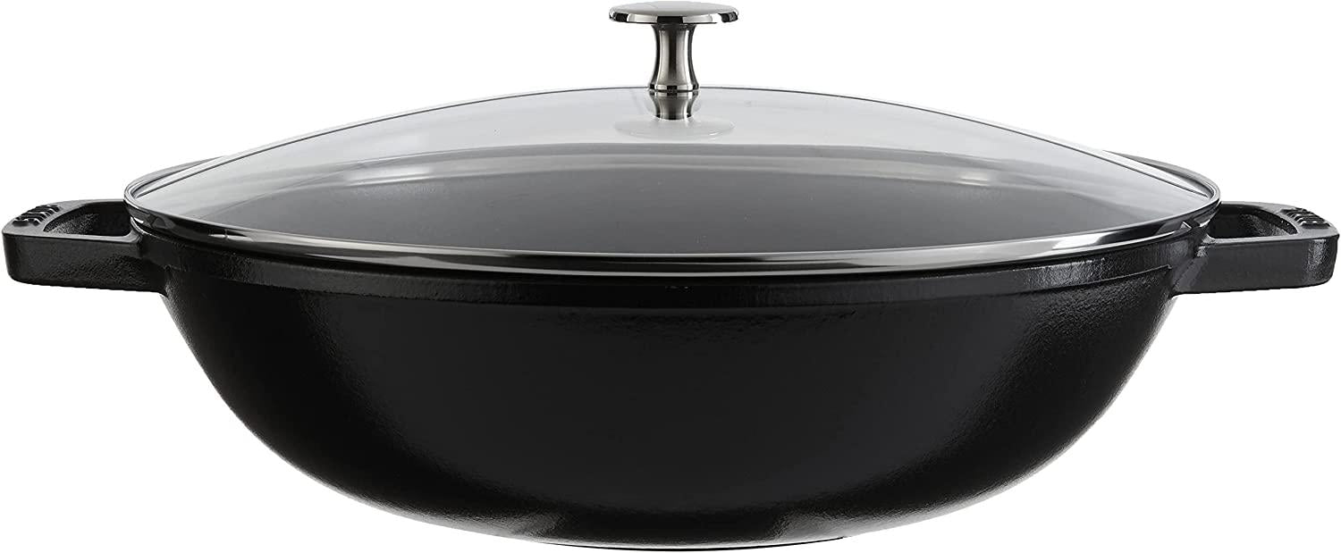 STAUB Cast Iron Perfect Pan, 4.5-quart, Black Matte