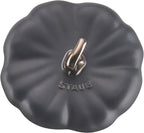 STAUB Ceramic Pumpkin Dish, .75 Qt, 24-oz, Matte Black, Oven Safe