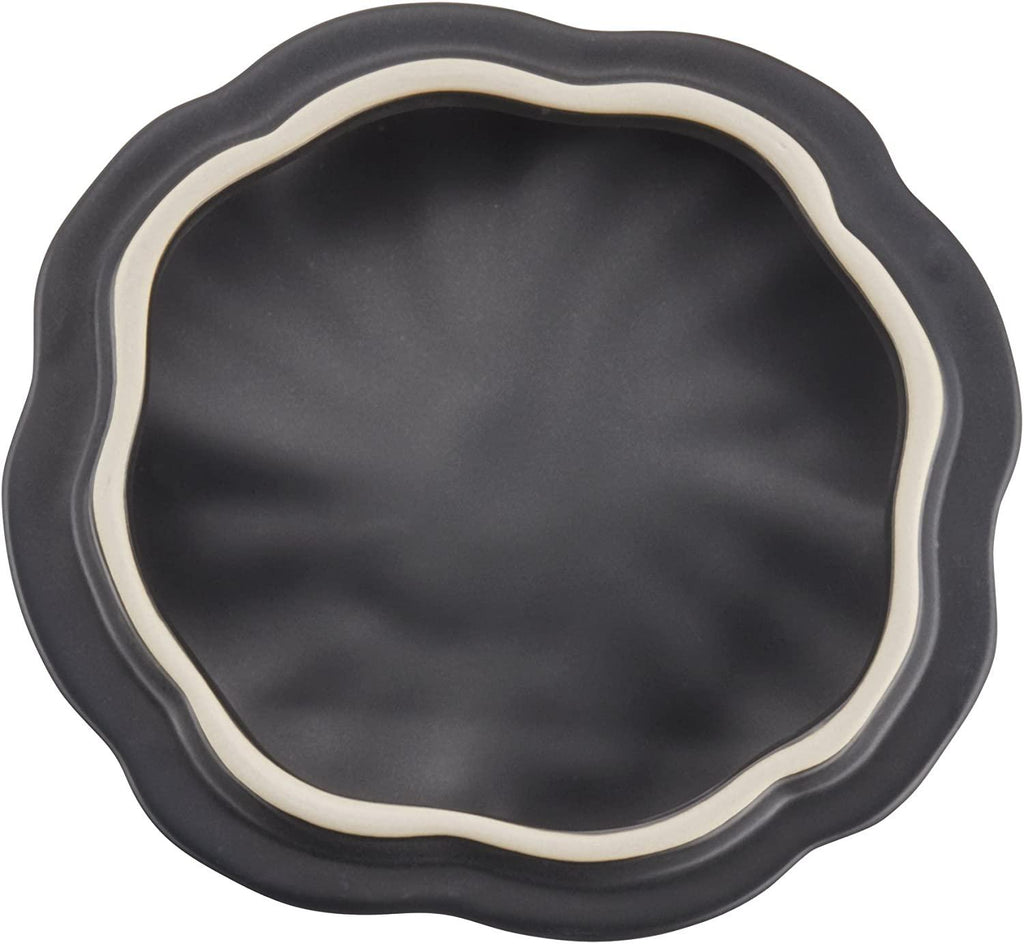 STAUB Ceramic Pumpkin Dish, .75 Qt, 24-oz, Matte Black, Oven Safe