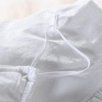 QSH White Ruffle Twin Duvet Cover,Washed Cotton Shabby Boho Chic Farmhouse Bedding Comforter Cover 3 Pieces Kids Duvet Quilt Cover Twin Ultra Soft Aesthetic Cute Girls Teen kids Bedding