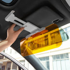 2-in-1 Car Visor, Day And Night Anti-Glare Visor, Automobile Sun Anti-UV Block Visor, Non Glare Anti-Dazzle Sunshade Mirror Goggles Shield For Driving