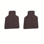2pcs/4pcs Car Floor Mats Universal Waterproof Front Rear Full Set Auto Rugs Leather Car Carpet Accessories Interior