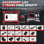 KINGBOLEN K8 Auto Full System Diagnostic Tools 28 Reset Function ECU Coding Bi-directionnal 2 Years Update OBD2 Scanner