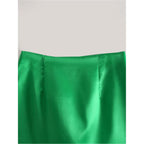high waist slim elegant mini skirt