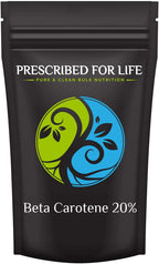 Prescribed for Life Beta Carotene - 20% Beta Carotene Powder Extract - Converts Into Vitamin A, 2 kg