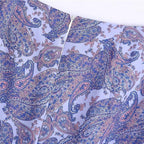 vintage high waist purple wrap midi skirt