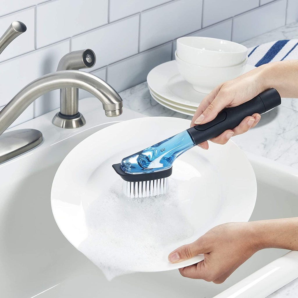 KitchenAid Soap Dispensing Sink Brush, Black