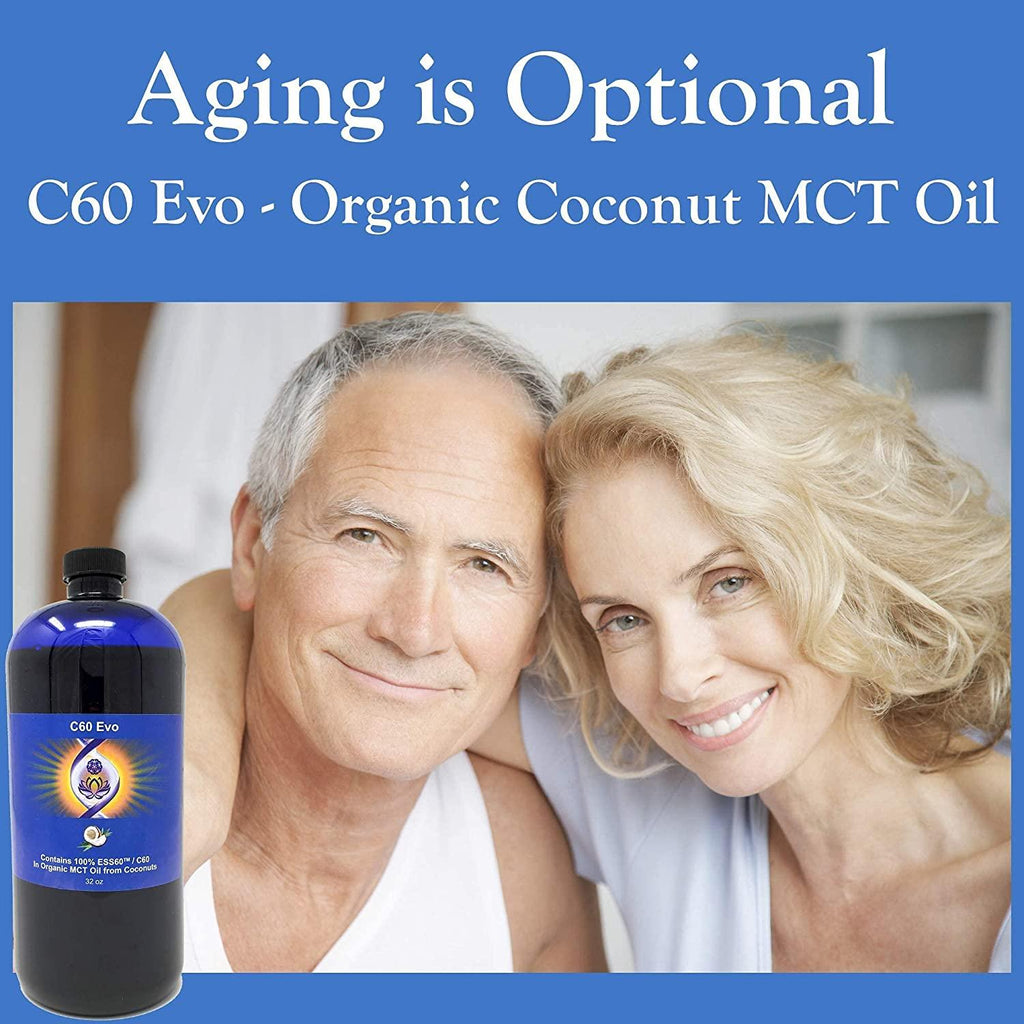 C60 EVO Organic MCT Coconut Oil - 100% Pure ESS60 Supports Joint Pain and Flexibility, Energy and Immunity, Sleep Aid Oil Supplement, 32 oz