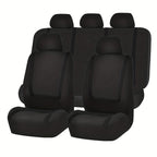 Upgrade Your Car Interior Comfort: 5-Seat Universal Car Seat Cover Set - Soft &amp; Breathable Polyester Fabric