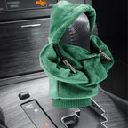 ZHSMS Gear Shift Cover, Universal Shift Knob Cover, Funny Sweater Hoodie for Gearshift, 4.7 Inch Car Shifter Stick Protector Decoration(Army Green)
