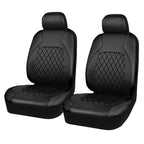 Upgrade Your Car Interior With 9Pcs/Set Quilted Leather Thread Pressing Seat Covers - Airbag Compatible &amp; Breathable!