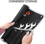 CHENTAOMAYAN Hardware Box End Wrench Dual Head Double End Ring Spanner Deep Offset Ring 6-32mm Hand Tool Set Tool Kits (Color : Red)