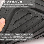 CAR PASSHeavy Duty Rubber Floor Mats Cow Print Car Mats 4-Piece Car Mat Set - Universal Waterproof Floor Mats for Car SUV Truck, Durable All-Weather Mats