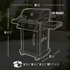 Spirit E-210 Gas Grill Liquid Propane 2-Burner Model:46110001!! BRAND NEW