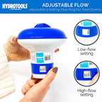 HYDROTOOLS BY SWIMLINE 8715 Mini Chemical Dispenser For Spas and Personal Pools| Compatible With Bromine &amp; Chlorine Supports 1’’ Tablets | Adjustable Control Ring For Customizable Flow Rate