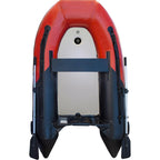 ALEKO Inflatable Air Floor Fishing Boat - 8.4 Foot - Red and Black