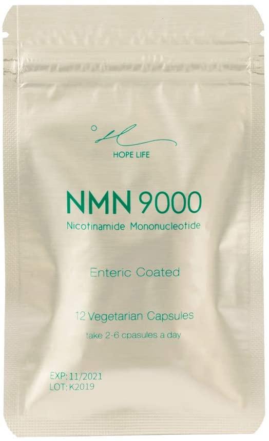 HOPE LIFE NMN 9000 (Nicotinamide Mononucleotide), 60 Enteric Coated Capsules