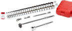 TEKTON 1/2 Inch Drive 6-Point Socket and Ratchet Set, 52-Piece (10-32 mm) | SKT25201