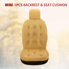 Car Plush Backrest Seat Cushion Soft Plush Cotton Backrest