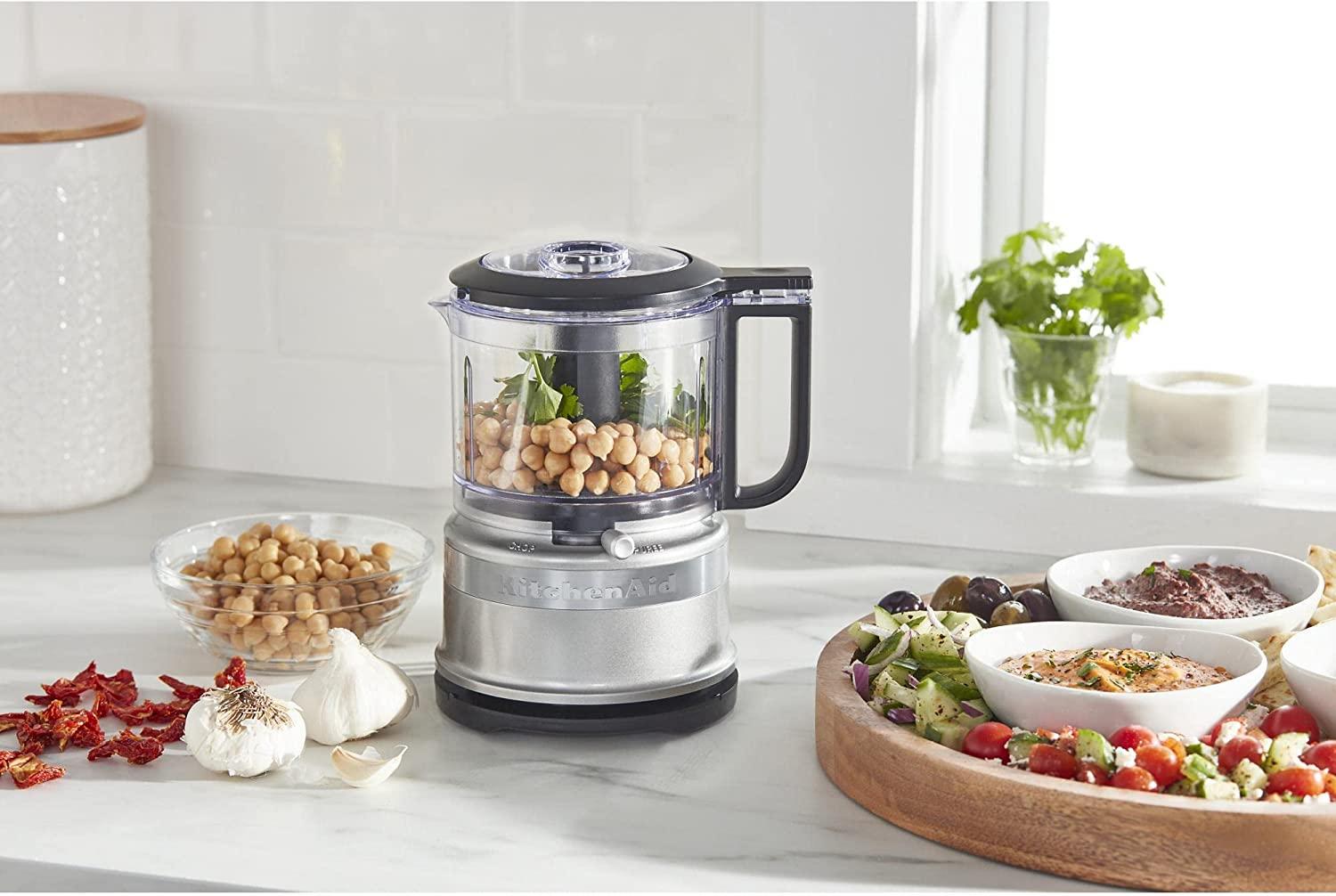 KitchenAid KFC3516CU 3.5 Cup Food Chopper, Contour Silver