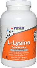 Lysine, POWDER, 1 Lb by Now Foods (Pack of 8)
