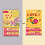 Burt's Bees Lip Balm, Moisturizing Lip Care, for All Day Hydration, 100% Natural, Pink Grapefruit with Beeswax &amp; Fruit Extracts (2 Pack)
