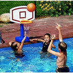 24" White and Blue Water Sports Jammin Basketball Poolside Swimming Pool Game