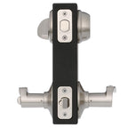 Satin Nickel Single Cylinder Deadbolt with Sacramento Entry Door Lever Combo Pack