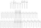 HENCKELS Flatware Set, 65-pc, Clear