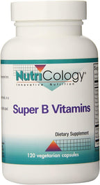 Nutricology Super B Vitamins, Vegicaps, 120-count (Pack of 12)