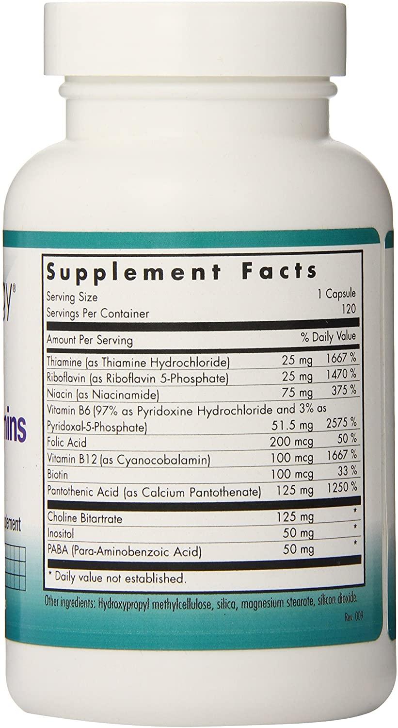 Nutricology Super B Vitamins, Vegicaps, 120-count (Pack of 12)