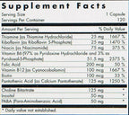 Nutricology Super B Vitamins, Vegicaps, 120-count (Pack of 12)
