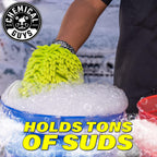 Chemical Guys CWS_402_16M Car Wash Starter Bundle - Mr. Pink Foaming Car Wash Soap, 16 fl oz, Candy Scent + Green Chenille Wash Mitt (2 Items) Works on Cars, Trucks, SUVs, RVs &amp; More