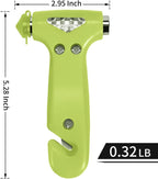MOTORBUDDY 2-Pack Car Safety Hammer, Auto Emergency Escape Hammer with Window Breaker and Seat Belt Cutter, Emergency Escape Tool for Car Accidents, Glow in The Dark