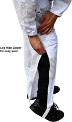 Oz Armour Beekeeping Suit Ventilated Super Cool Air Mesh with Fencing & Round Brim Hat (Extra Large)