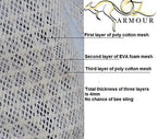 Oz Armour Beekeeping Suit Ventilated Super Cool Air Mesh with Fencing & Round Brim Hat (Extra Large)
