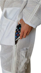 Oz Armour Beekeeping Suit Ventilated Super Cool Air Mesh with Fencing & Round Brim Hat (Extra Large)