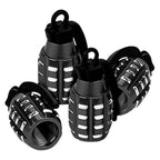 4pcs Grenade Alloy Tire Valve Caps - Add Style To Your Car, Truck, Or Bike Wheels!