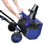 Snow Joe 24V-X2-SB21 48-Volt iON+ Cordless Snow Blower Kit, W/ 2 x 4.0-Ah Batteries and Dual Port Charger, 21 in