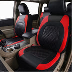 All Season PU Leather Universal Car Seat Cover Set Full Surrounded Cushion Protector Pad Anti-Scratch Fit Sedan Suv Pick-up Seat