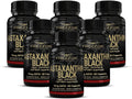 FREZZOR New Zealand Astaxanthin Black with UAF1000+, Anti-Aging, Skin, Eye, Nerve, Muscle Recovery, Cardiovascular and Immune Support Antioxidant Supplement, 12mg Astaxanthin, 180 Servings, 6 Bottles
