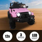 Ktaxon Safe Remote Control 12V Battery Operated Kids Ride On Car Pink