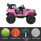 Ktaxon Safe Remote Control 12V Battery Operated Kids Ride On Car Pink