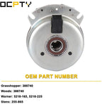 OCPTY Electric Power Take Off Clutch Electric PTO Clutch 388740 Quality Upgraded Aftermarket Fit for Grasshopper, for Woods, for Warner, for Stens