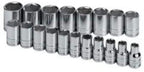 SK 1959 19 Piece 1/2-Inch Drive 6 Point 10-Millimeter to 28-Millimeter Socket Set